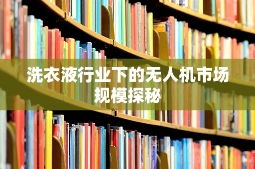 洗衣液行业下的无人机市场规模探秘