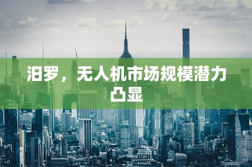 汨罗，无人机市场规模潜力凸显