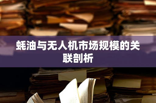 蚝油与无人机市场规模的关联剖析