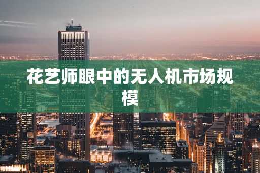 花艺师眼中的无人机市场规模