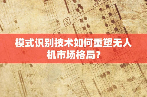 模式识别技术如何重塑无人机市场格局？