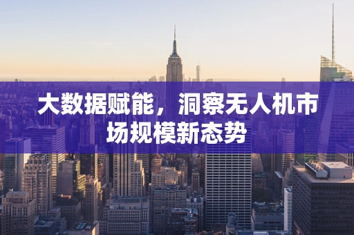 大数据赋能，洞察无人机市场规模新态势
