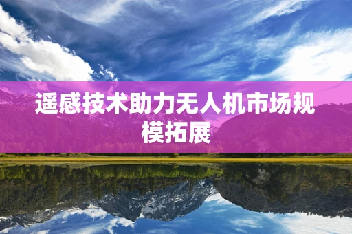 遥感技术助力无人机市场规模拓展