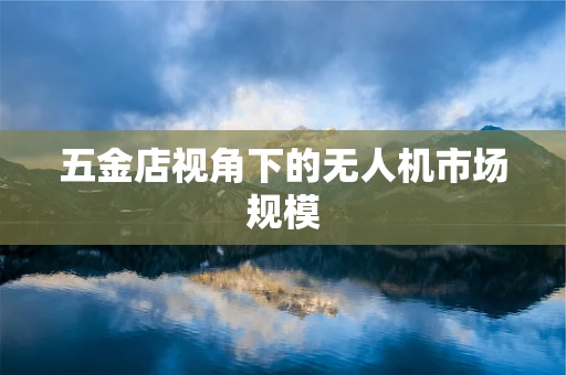 五金店视角下的无人机市场规模