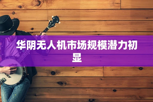 华阴无人机市场规模潜力初显