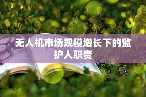 无人机市场规模增长下的监护人职责