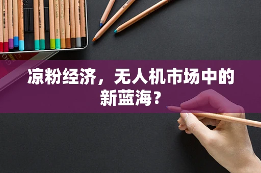 凉粉经济，无人机市场中的新蓝海？