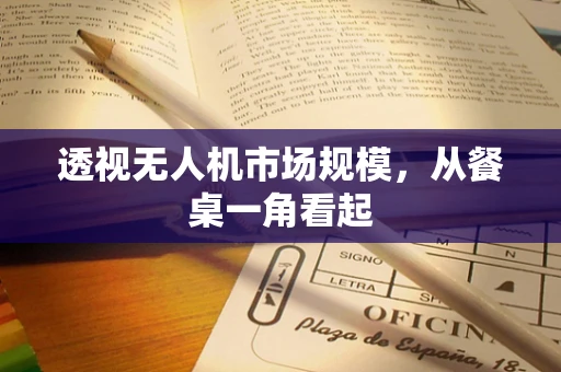 透视无人机市场规模，从餐桌一角看起