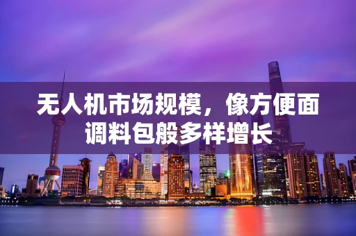 无人机市场规模，像方便面调料包般多样增长