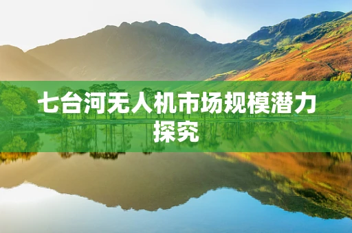 七台河无人机市场规模潜力探究