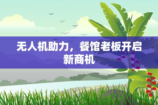 无人机助力，餐馆老板开启新商机
