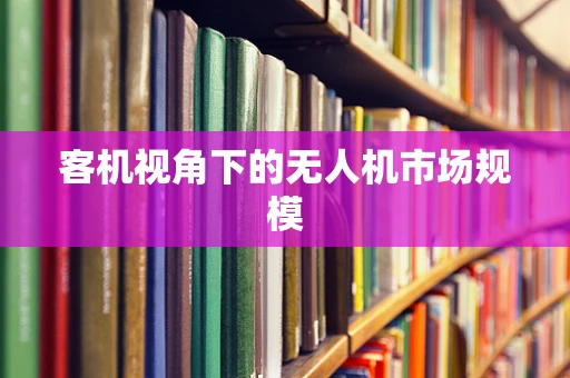 客机视角下的无人机市场规模