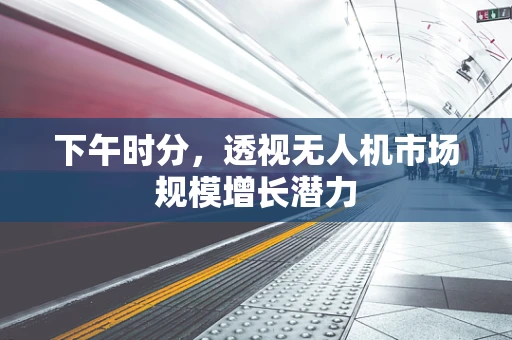 下午时分，透视无人机市场规模增长潜力