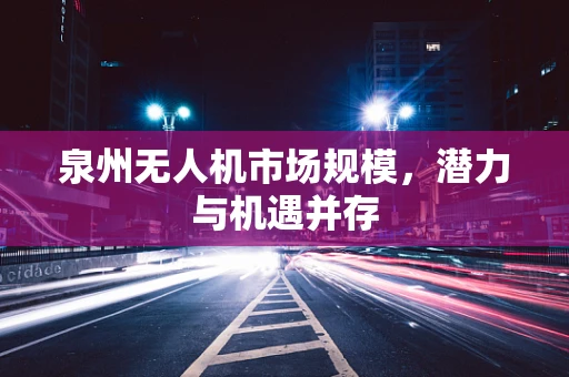 泉州无人机市场规模，潜力与机遇并存