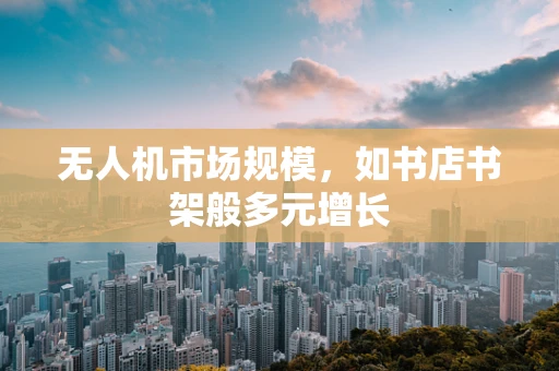 无人机市场规模，如书店书架般多元增长