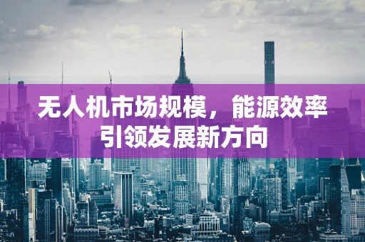 无人机市场规模，能源效率引领发展新方向