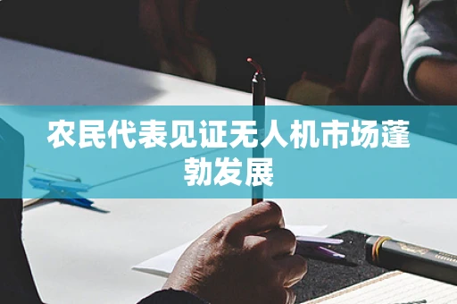 农民代表见证无人机市场蓬勃发展