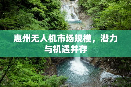 惠州无人机市场规模，潜力与机遇并存