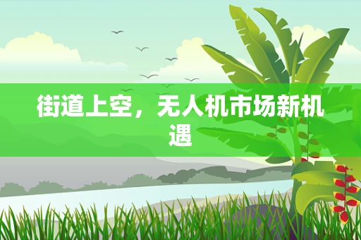 街道上空，无人机市场新机遇