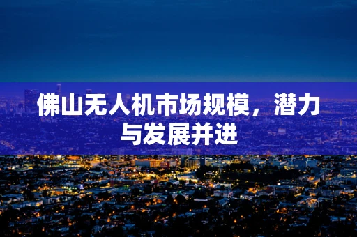 佛山无人机市场规模，潜力与发展并进